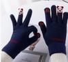Women's Winter Touchscreen Wool Gloves - Thick Velvet, Warm & Cute Cycling Five-Finger Cold-Proof Design