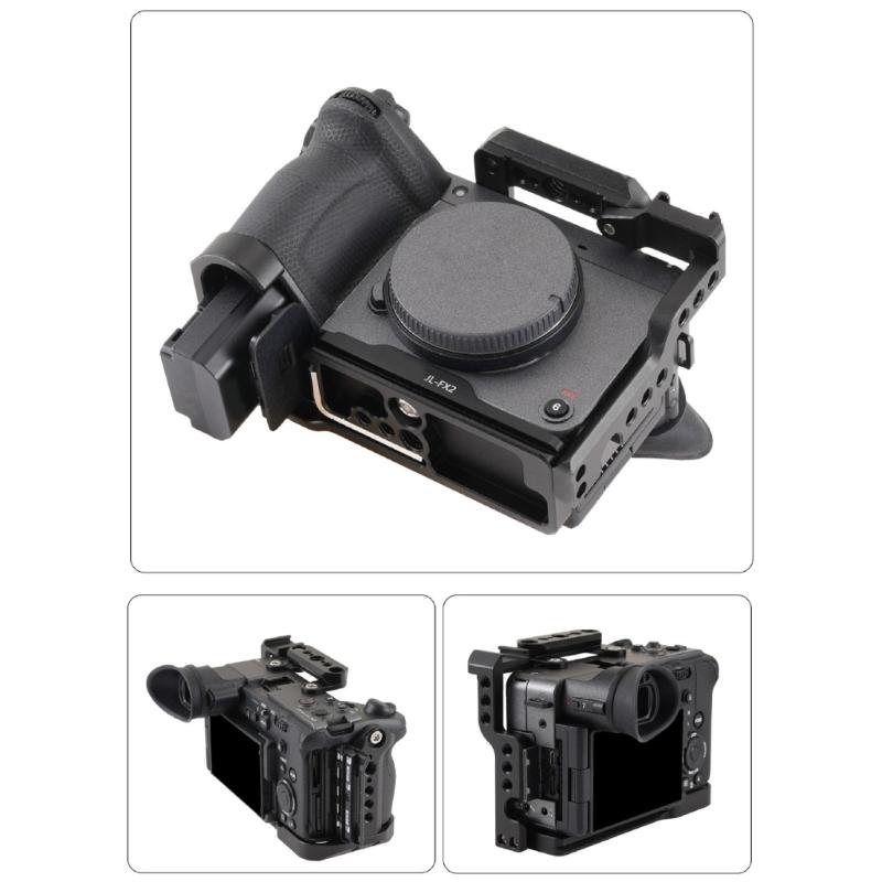 Rotating Top Handle Camera Cage Featuring 360 Degree Rotating for Unobstructed EVF Access During Handheld Use