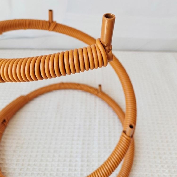 Praktischer Obstaufbewahrungskorb Eleganter Obstschalenhalter mit mehrschichtigem Halter Künstliche Rattan-Organizer