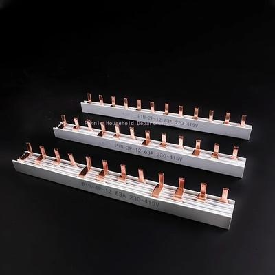 PIN TYPE Fork Type Copper Busbar for Distribution Box Circuit Breaker MCB 63A Connector Busbar Connection