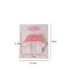 Korean Ins Style Y2K Wing House Hard Card Folder Brick Acrylic For 1Inch Id Photo Storage Display Pendant Keychain Ornaments