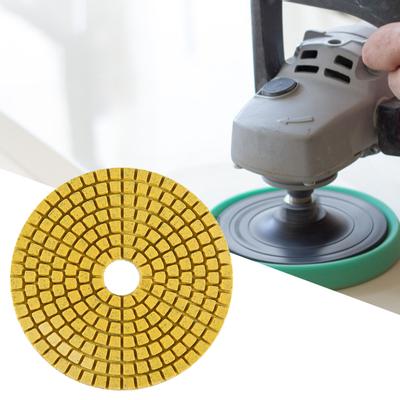 4 Inch Round Fast Polishing Diamond High Hardness Grinding Disc Polishing Pads for Marble