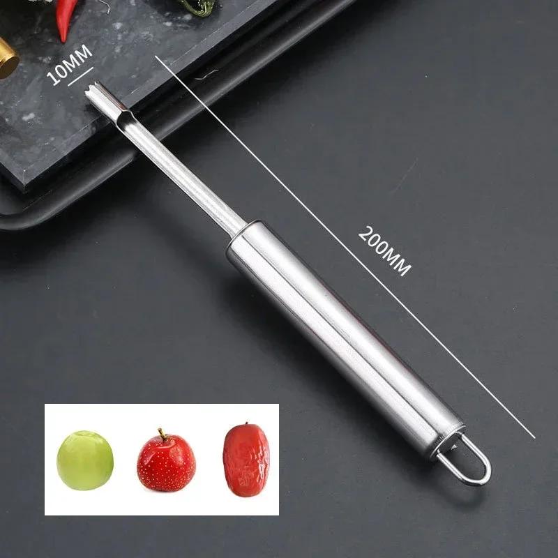 Stainless Steel Fruit Corer Apple Seed Remover Home Vegetable Tool for Red Dates Pear Hawthorn Cool Gadgets Kitchen Accessories