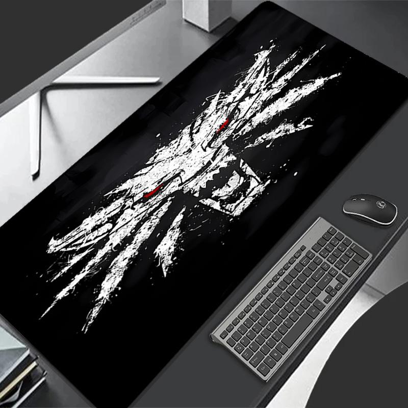 The W-Witcher 3 Wild Hunt GAME Theme Premium Non-slip Mouse Pad with Stitched Edges,Durable Rubber Material,for Desktop & Gaming Great Gifts