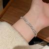 No Ip Included Womens Geometric Pearl Bracelet With Zirconia Accents For Fashion And Gift