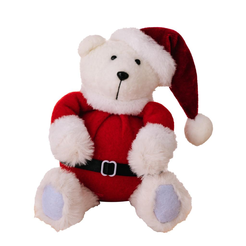 Christmas Charming Plush Bear Decoration Perfect For Holiday Kids Toys Gifts And
