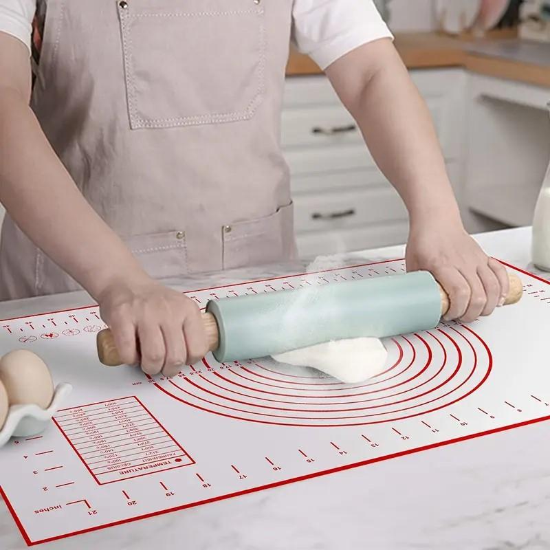Silicone Baking Mat with Measurement Counter Dough Mat Pizza Cake Dough Maker Kitchen Cooking Grill Non-Stick Gadgets Bakeware