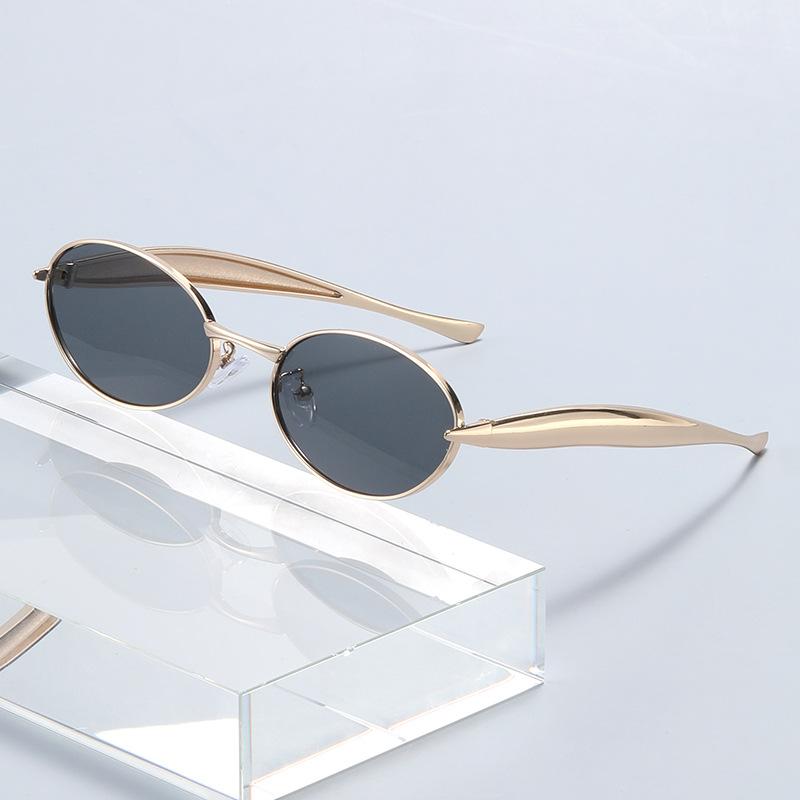 Advanced Oval Sunglasses Better Quality Small Frame Metal Glasses Fashion Sunglasses That Block Uv Rays More Suitable For Women