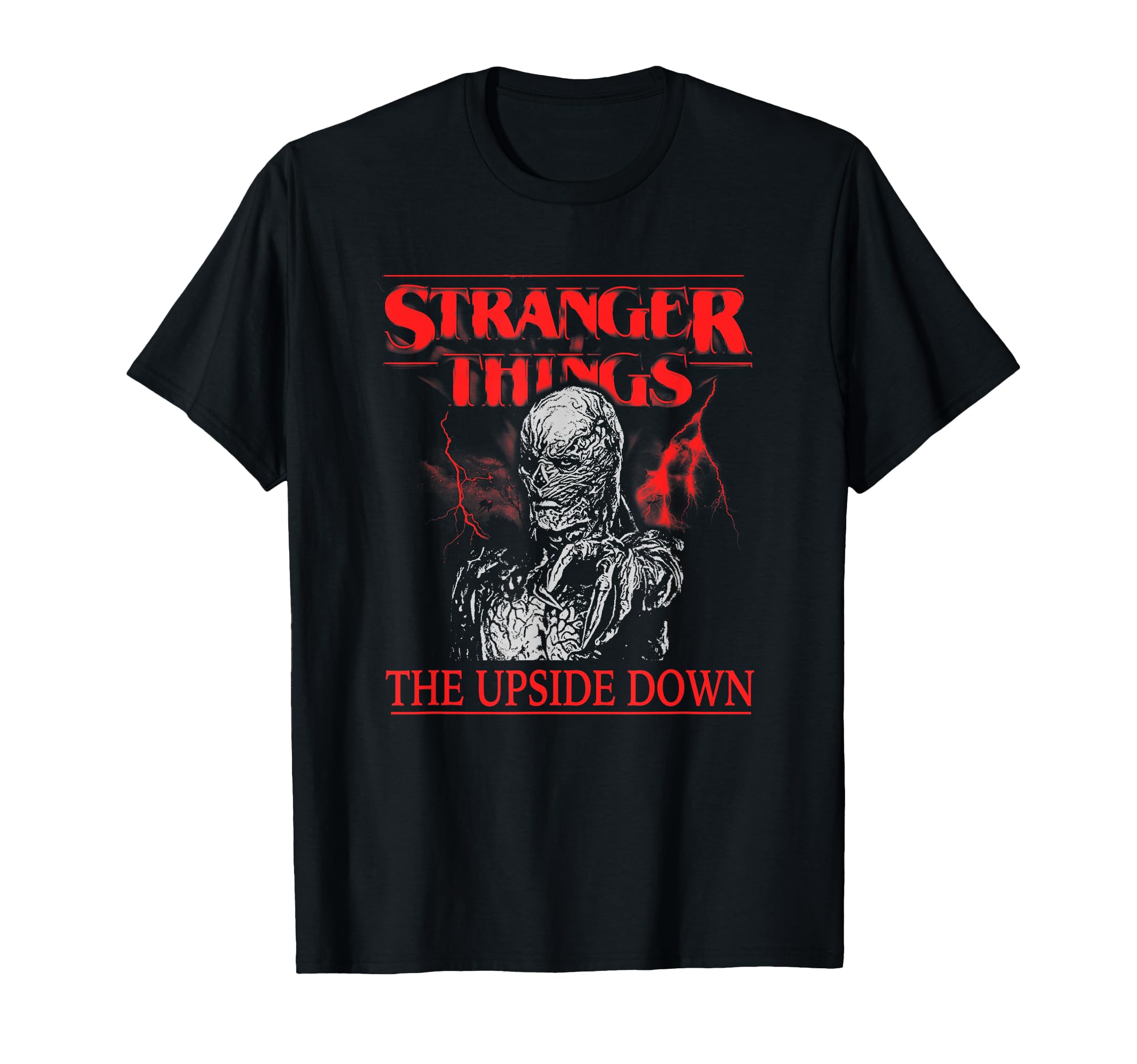 

Stranger Things The Upside Down Vecna Rises Portrait B&W T-Shirt чёрный