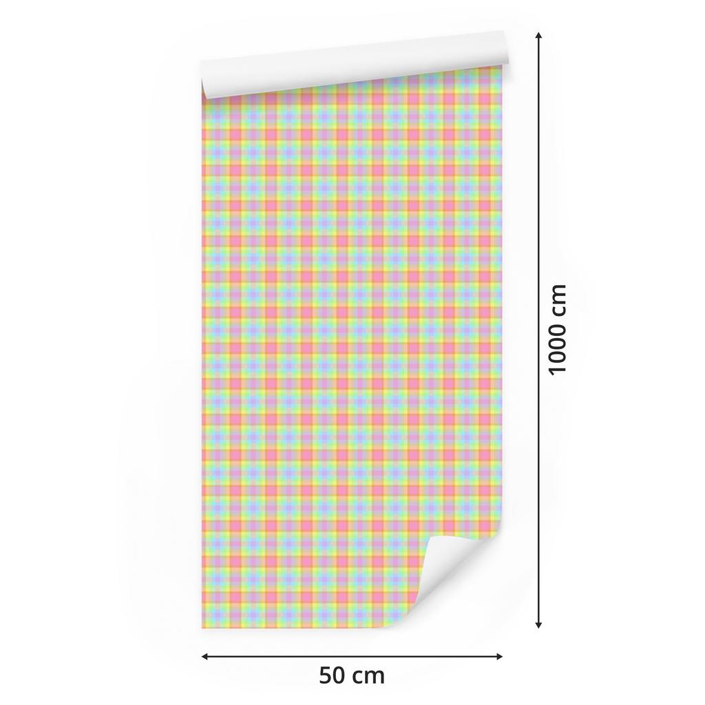 Candy Lattice Wallpaper Cream and Peach 50x1000