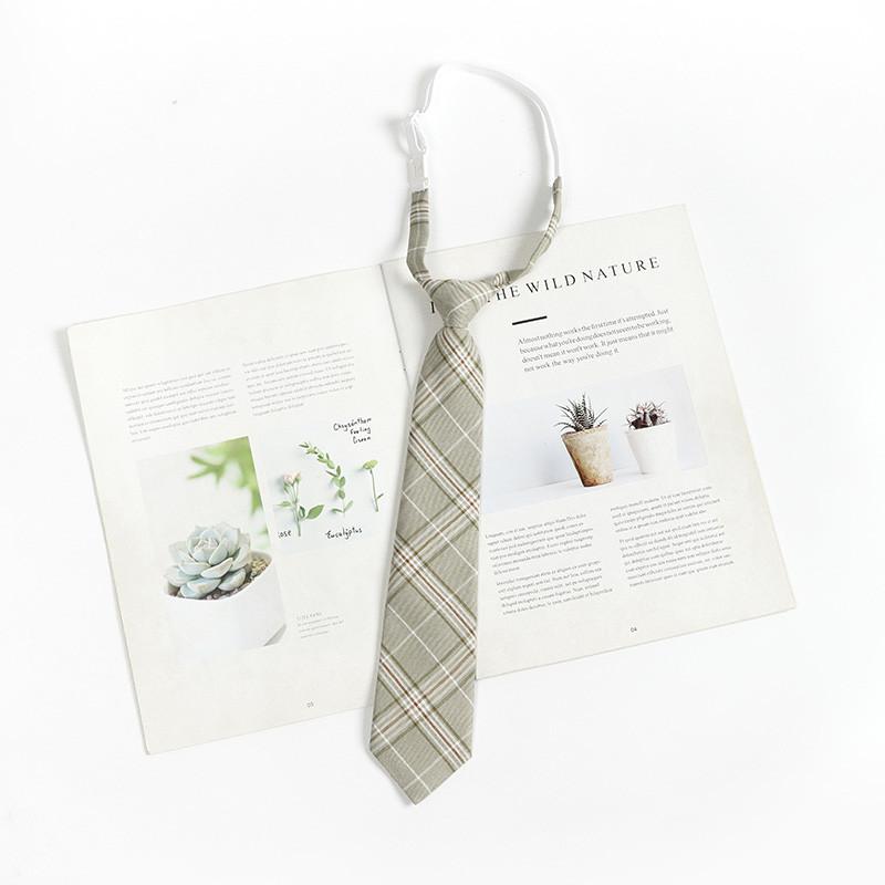 Checkered Retro Brown Striped Tie And Bow For Casual School Outfits Gifts And