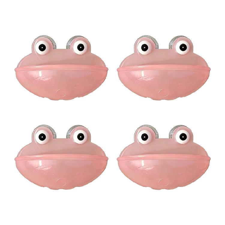 

4Pack Frogs Shape Suction Cup Water Bowl Feeding Dish For Crested Geckos And Small Reptiles Pet Feeding Shelter Decors