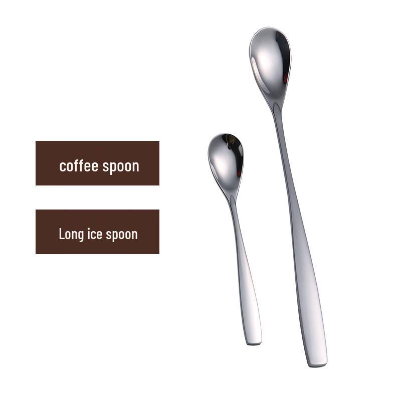 Stainless Steel Long Handle Dessert & Coffee Spoon