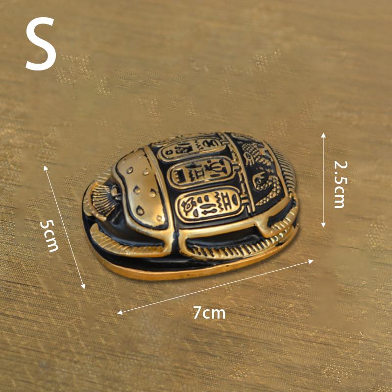 Ancient Egypt Scarab Ornament Resin Handicraft Gift Desktop Office Ornament Creativity Pharaoh Pyramid Souvenir