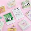 Small 2026 Desk Calendar Cartoon Desktop Decoration Mini Calendar Standing Flip Coil Calendar for Office School Supplies
