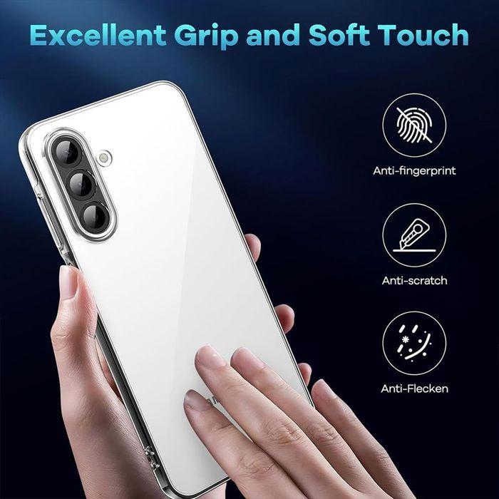 Skyddsskal - BOOLING - för Samsung Galaxy A26 5G - Transparent Silikon - Stöttåligt - Anti-repor