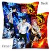 Classic Comics Anime Fairy Tail Pillow Covers Cartoon Sofa Decorative Home Double-Sided Printing Short Plush Cute Cushion Cover