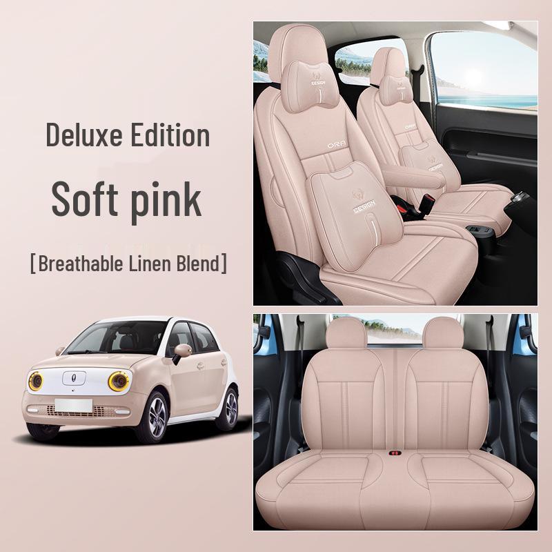 LJ Great Wall ORA Car Seat Cushion: Fashionable, Full Leather, All-Season Sports Cover.