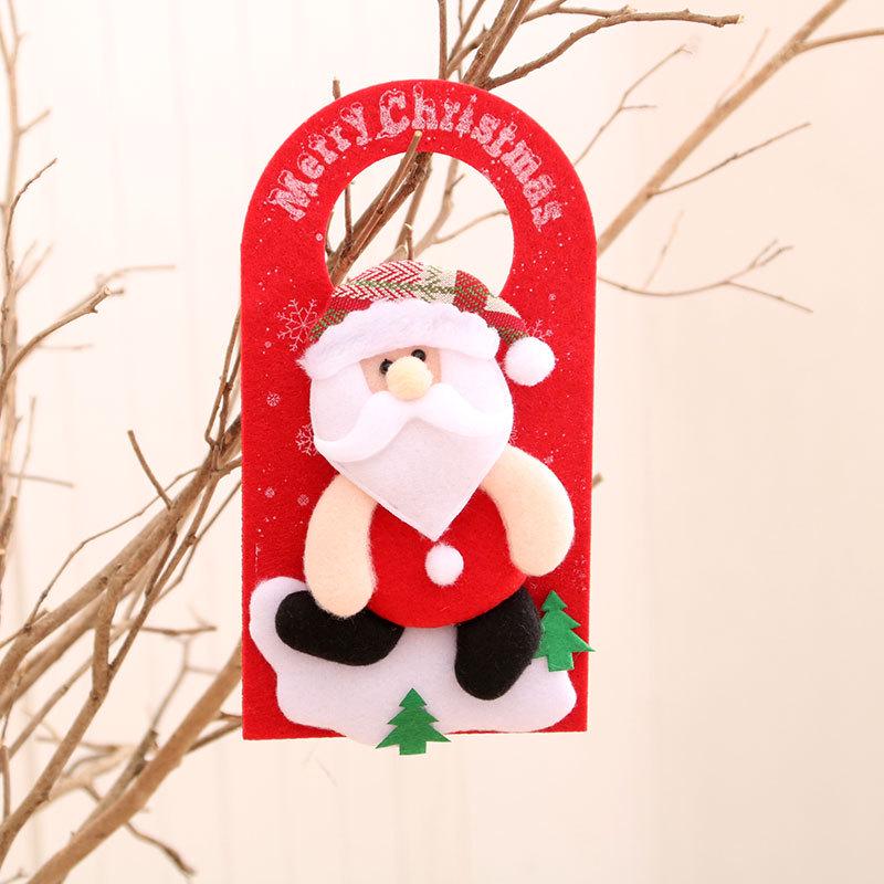 Festive Non-Woven Cartoon Christmas Door & Window Ornament