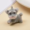 Resin Flocking Cute Three-dimensional Keychain Pendant Car Key Chain Pendant Bag Pendant