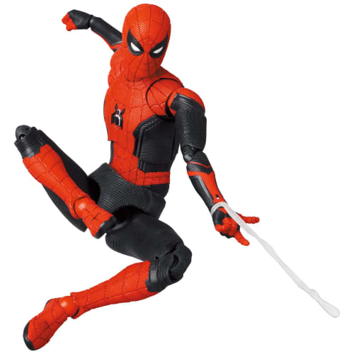 MAFEX No. 194 Spider-Man Upgraded Suit (No Way Home) - Approximately 150mm Tall, Non-Scale, Pre-Painted Action Figure