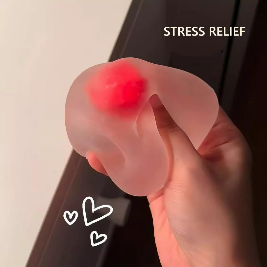 Strawberry Mochi Squishy Stress Relief Toy Squeeze Toys Stress Ball Fidgets Toys Pinch Vent Anger Toys Slow Rebound Gift Idea