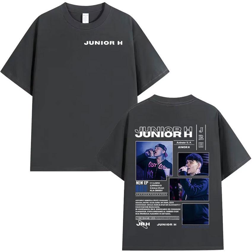 

Rapper Junior H Sad Boyz 4 Live 2025 Album T-shirt Men s Fashion Oversized Short Sleeve T-shirts Hip Hop High Street Summer Tees 4XL