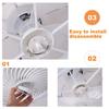 50CM Smart LED Ceiling Fan Fans with Lights Remote Control Bedroom Decor Ventilator Lamp Air Invisible Silent