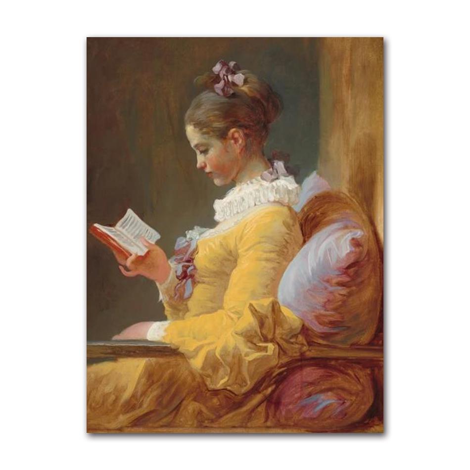 Scandinavian Vintage Wall Art Rustic Female Portrait HD Canvas Oil Painting Posters and Prints Home Bedroom Living Room Decor