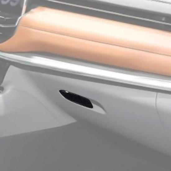 For -2025 Jeep Compass Carbon Interior Copilot Storage Box Switch Cover Trim