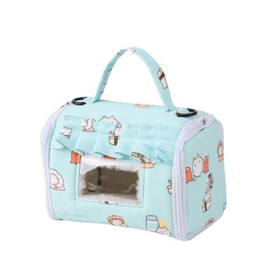 Portable Warm Parrot Carrier Bag Windproof Thicken Bird Cotton Nest with Window Large Space Bird Travel Cage Small Pets