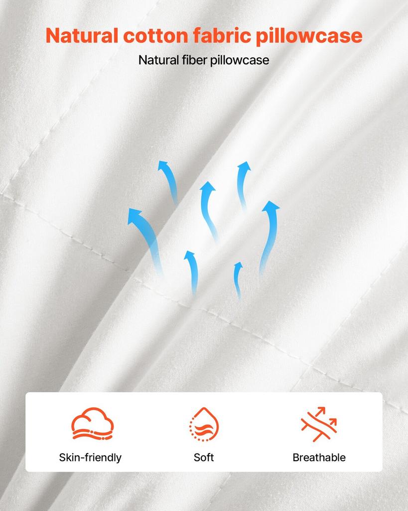 Bed Pillows for Sleeping, Set of 2, King Size Luxury Quality Hotel Pillows with Original Down Alternative Filling, Supportive and Fluffy, Bedding for