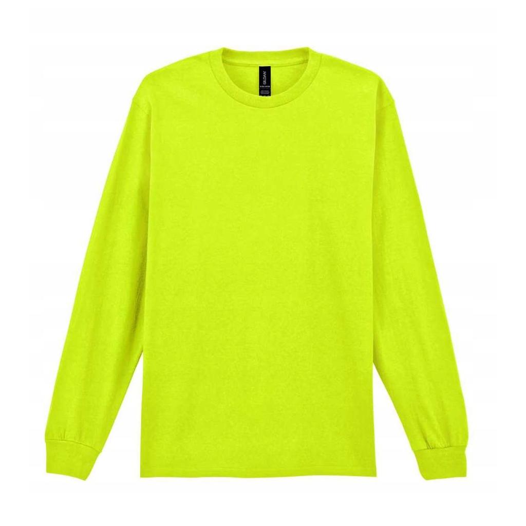 Gildan Mens Plain Crew Neck Ultra Cotton Long Sleeve T-Shirt