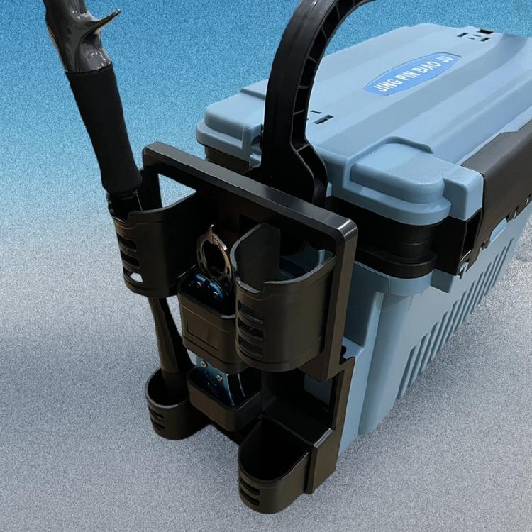 Portable Fishing Box Rod Stand Insertion Rod Device Tube Poles Inserter 3 Level Adjustable Rod Holder Easy to Use
