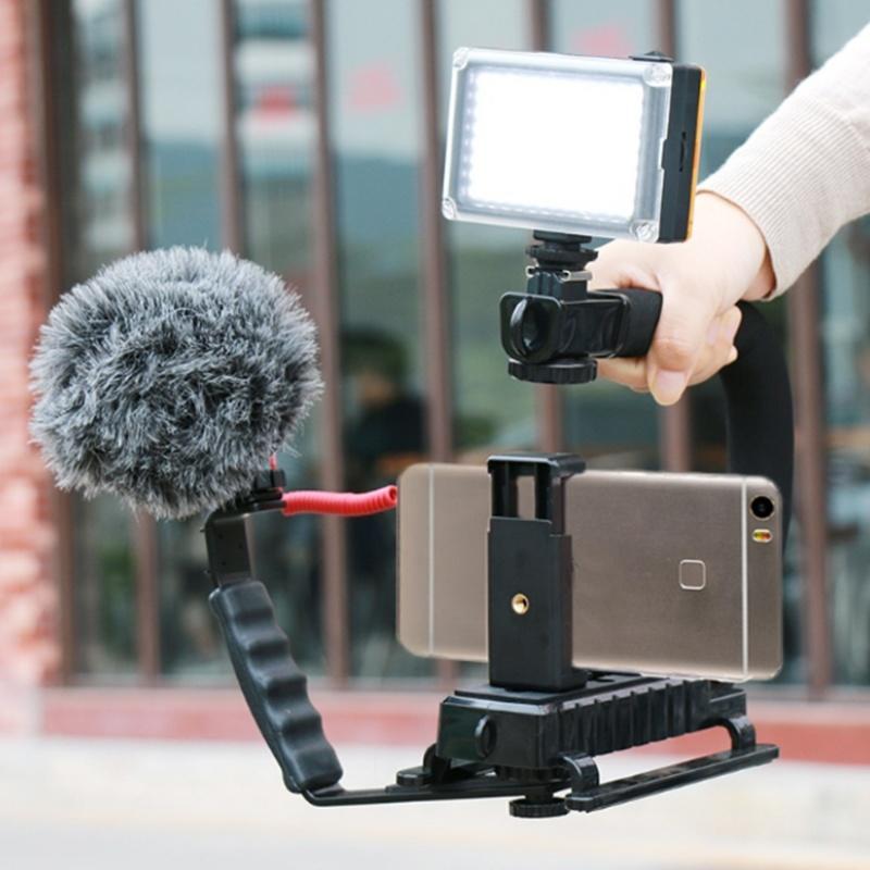 Vaorwne DV Hand Held C-Shaped Shooting Video Stabilizer Hand-held Low Frame Flash Stands Stabilizer Vaorwne DV Hand Held C-Shaped Shooting Video Stabilizer Hand-held Low Frame Flash Stands Stabilizer