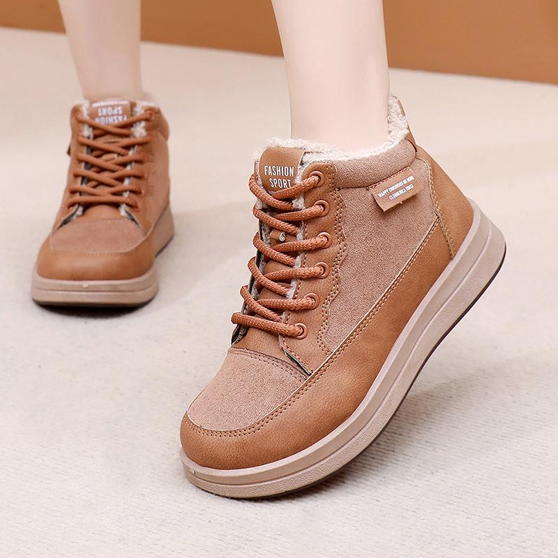 Schuhe Damen Winter neu Schneestiefel Damen Samt warm lässig dicksohlig bequem rutschfest Mutterschuhe