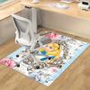 1pc, "Home Decor Carpet | Office Rug | Chair Pad | Outdoor Mat | Gift Idea - Alice in Wonderland Inspired Floral Design"P027