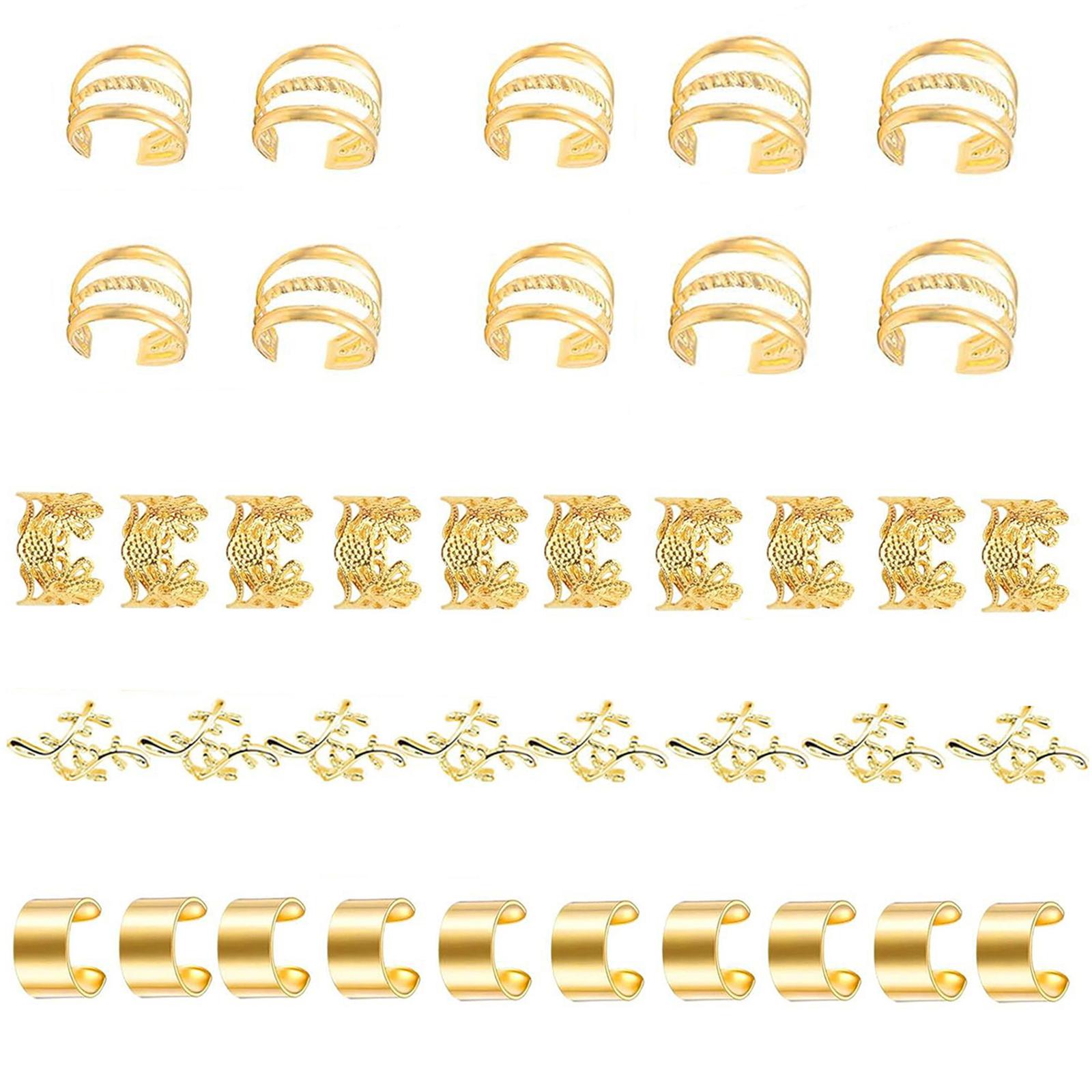 

Золотые этнические бусины для волос, свободные спиральные украшения для волос для косичек, кольца для волос, бусина для дредов, кольца для косичек, заколка для волос, зажим для косичек золотой