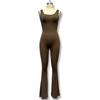 Women's Fashion Tight Yoga Jumpsuit Casual Seamless Hollow Out Sports Style Jumpsuit