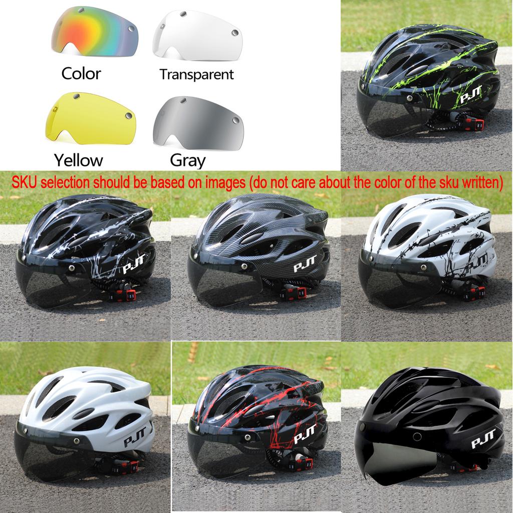 Pjt Ultra-Light Bicycle Helmet Lightweight Pc Shell & Eps Foam Construction Cycling Helmet Mtb 18 Ventilation Vents Bike Helmet