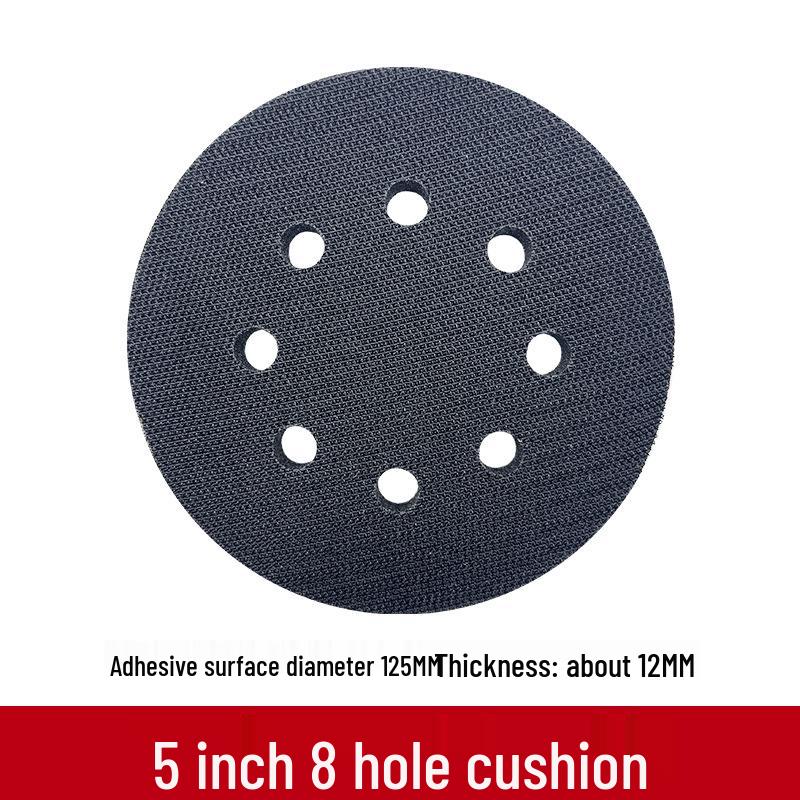 5-inch 8-Hole Red Sandpaper 125MM for Wood Sanding