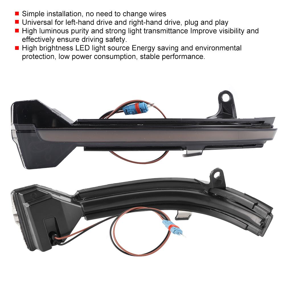 Side Mirror Turn Signal Light LED Dynamic Flowing Indicator Fits for F10 F11 F07 F18 F01 F02 F03