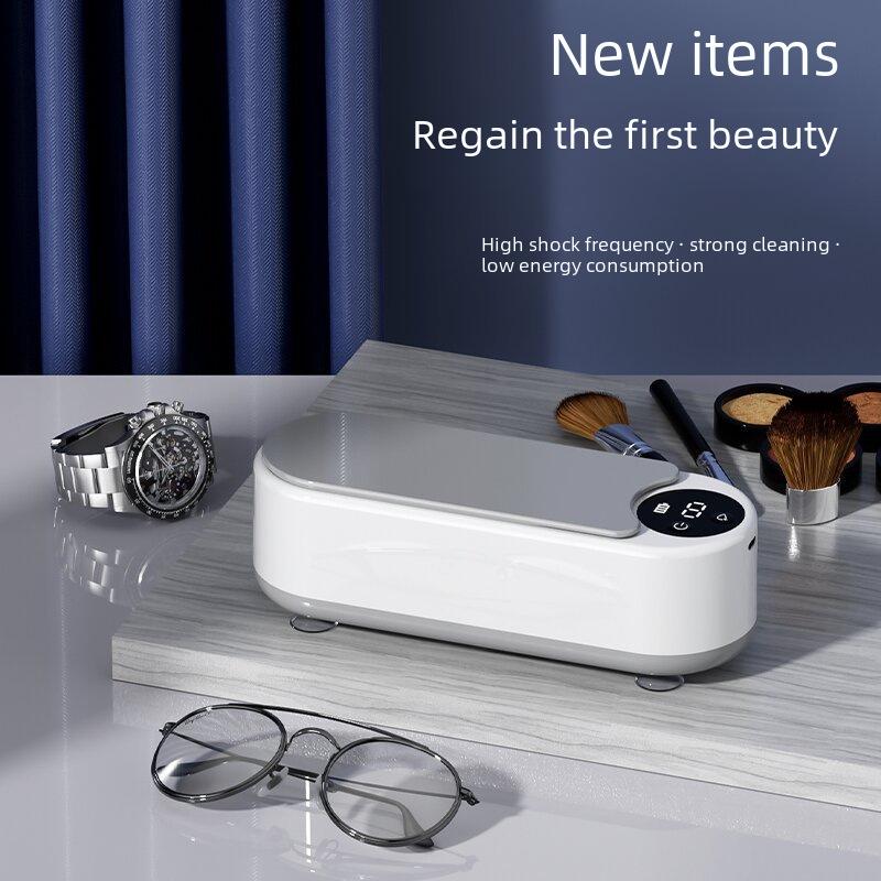 Portable Ultrasonic Glasses, Jewelry, and Braces Cleaner with Display Screen
