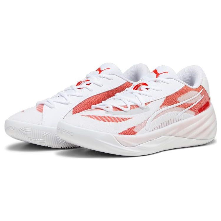 Puma All-Pro Nitro Team White Red Unisex Sneakers For-All-Time-Red 379081-04