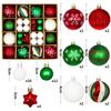 Christmas Tree Balls 6cm 3cm Big Christmas Ball  Multicolor Ball Decorations Christmas Tree Ornaments Set for Home Party