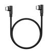 SLEIJAOOE To Features Fast USB and PD Durable Nylon To 100cm Compatible with Game and Other USB-C USB-C Cable, L-shaped, 1m, 1-pack. 60W/3A Charging,