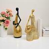 Abstract Sculpture Holding Jar Abstract Figurine Modern Female Body Sculpture For Desktop Home Living Room Bedroom Bookshelf