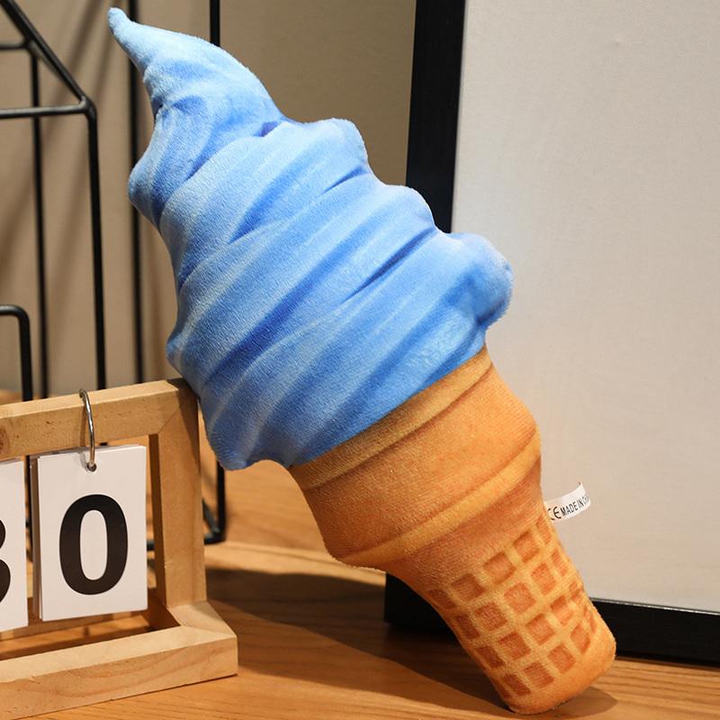 

TreasuringU 20/35/50cm Colorful Ice Cream Plush Playthings Pillow Stuffed Food Warm Season Snack Dolls Girlfriend Birth Date Gifts 20cm