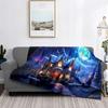 Home decoration plush Throw Sofa blanket Bedspread bed fluffy soft blankets decor Plaid Modern simple Merry Christmas winter