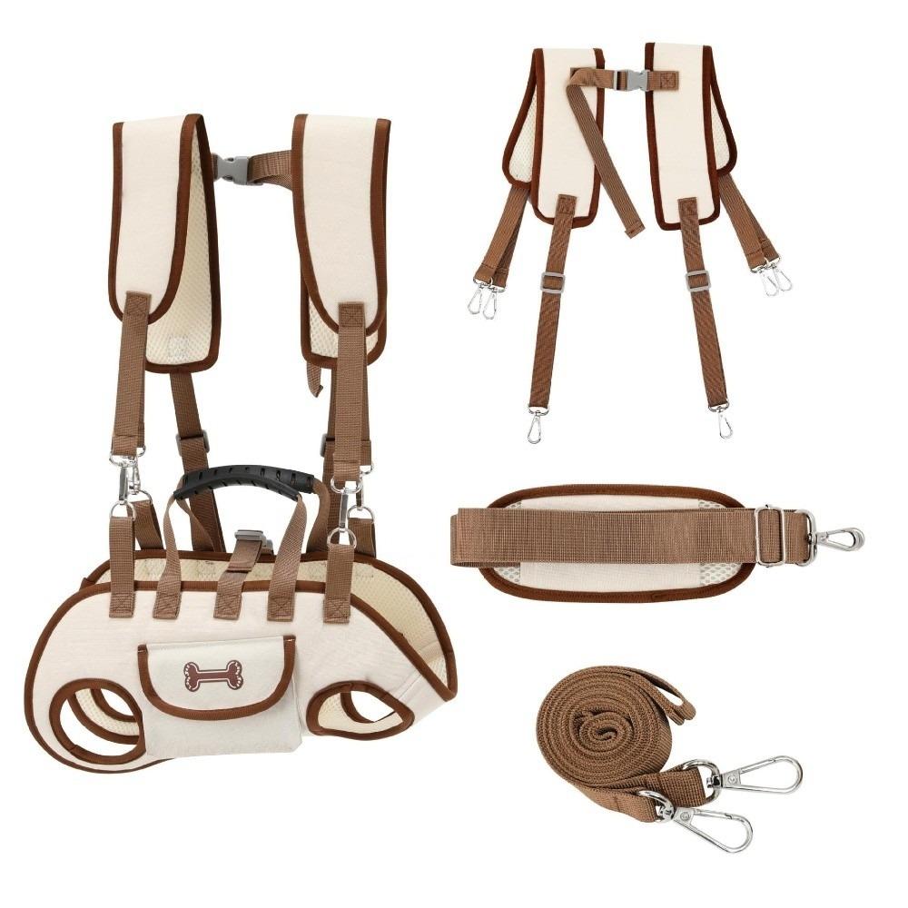 

Adjustable Pet Shoulder Chest Pack Breathable Dog Harness Carrier Pet Sling Carrier Hiking S коричневый